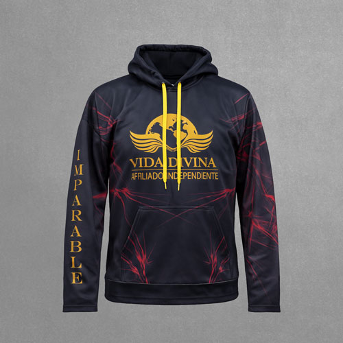 sudadera con gorra sublimada personalizada